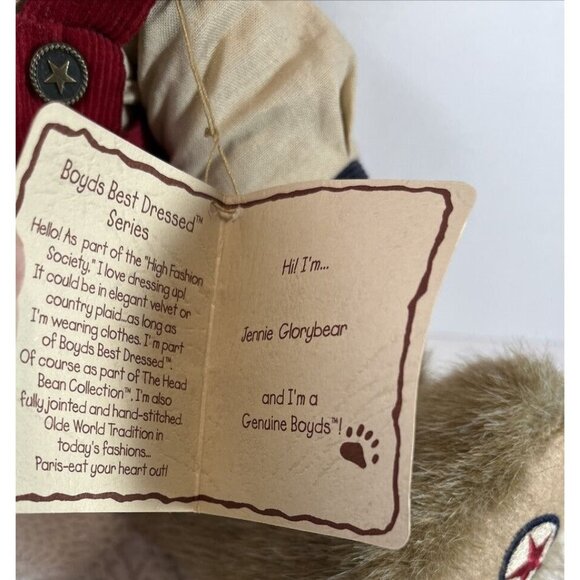 Boyds Jennie GloryBear bear 15" tall with tag - Picture 3 of 5